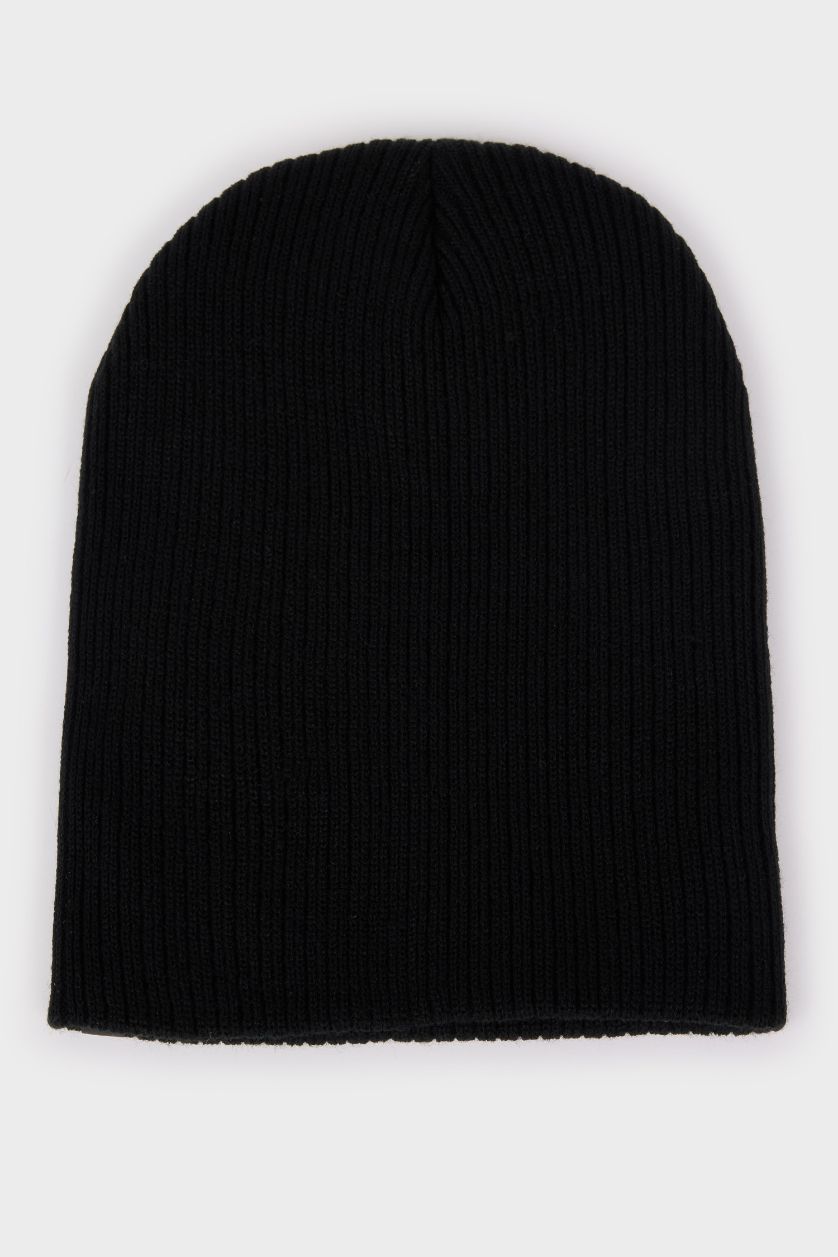 MAN Black Man Cotton Beanie