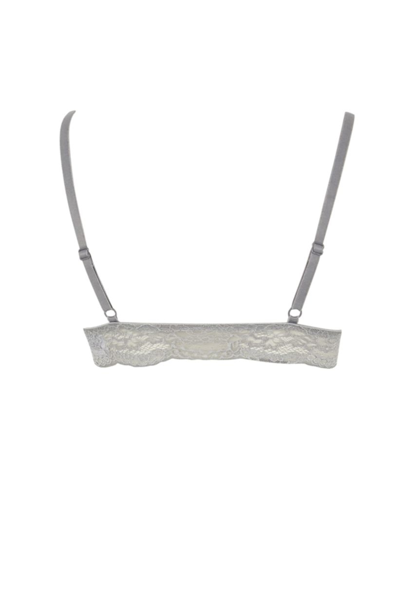 WOMAN Grey Fall in Love Full Lace With Pad Bra