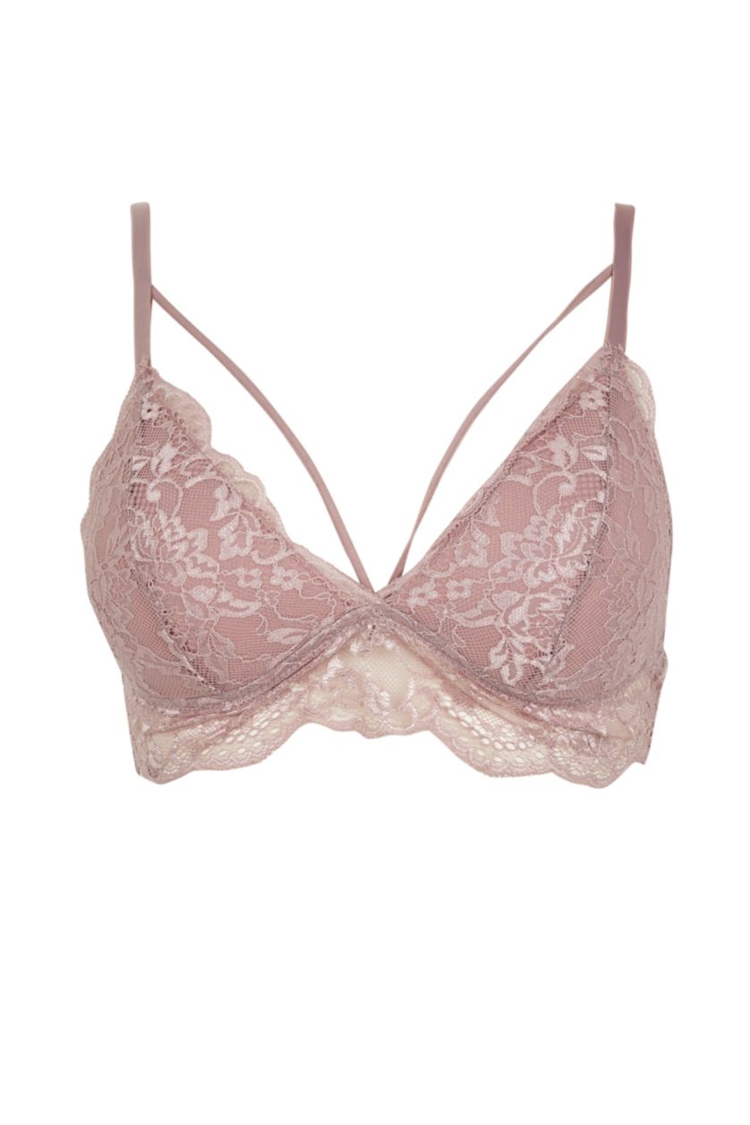 Kadın Gülkurusu Fall in Love Dantelli Pedli Triangle Bralet