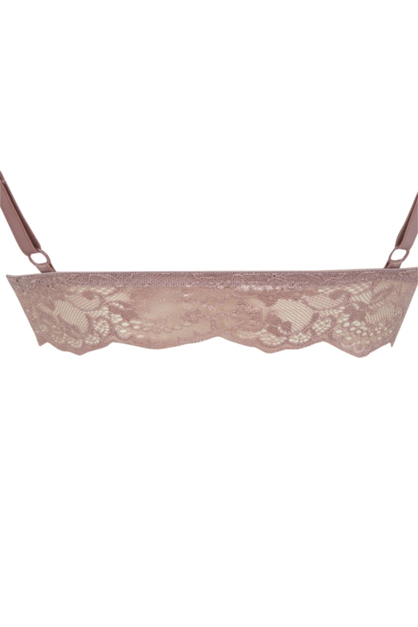 Kadın Gülkurusu Fall in Love Dantelli Pedli Triangle Bralet