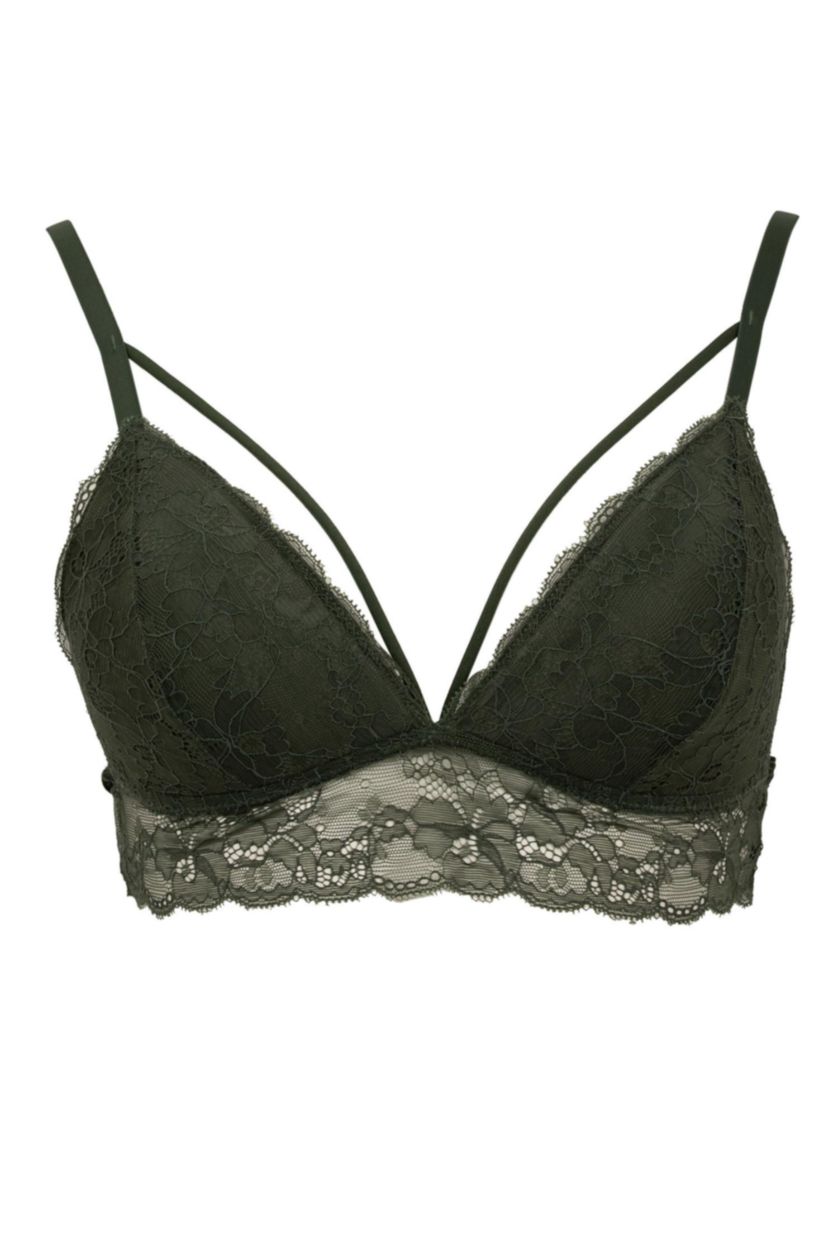 FEMME Kaki Foncé Soutien-Gorge Dentelle Rembourré De Fall In Love