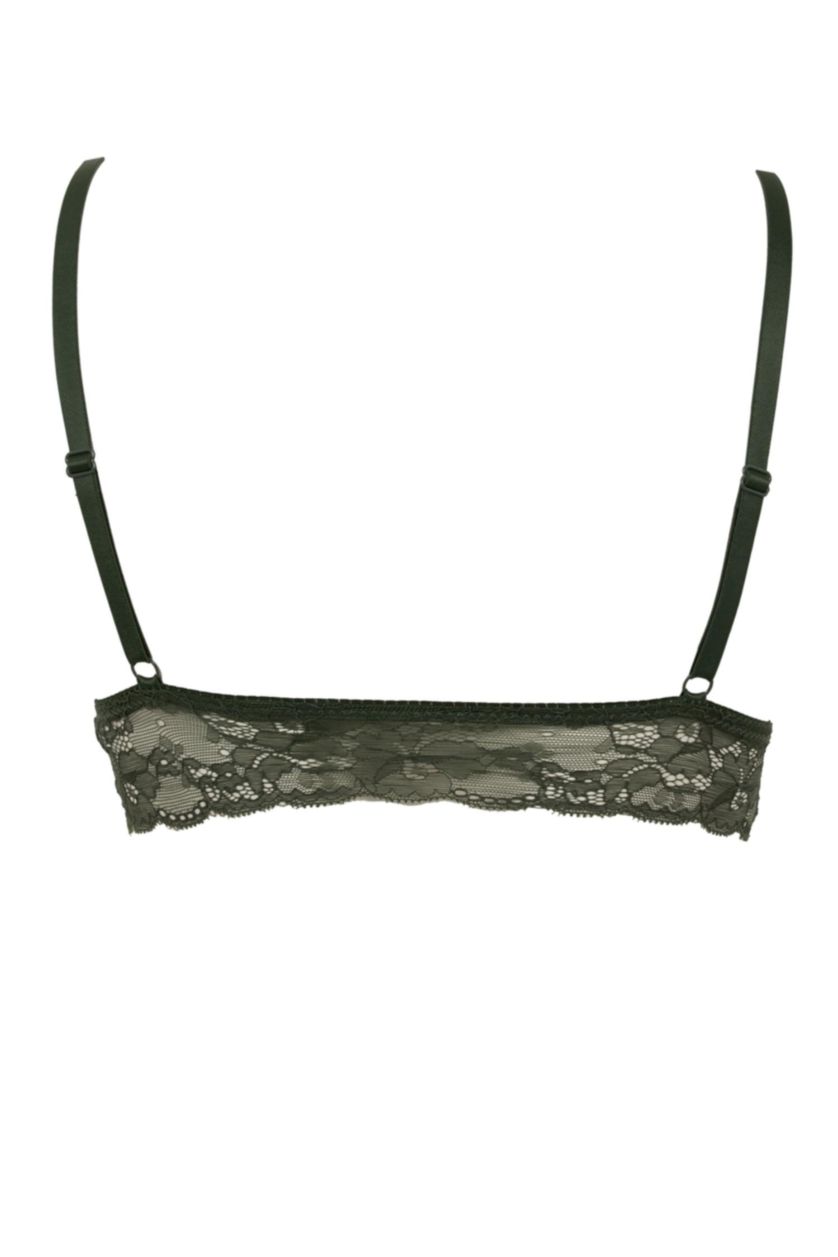 FEMME Kaki Foncé Soutien-Gorge Dentelle Rembourré De Fall In Love