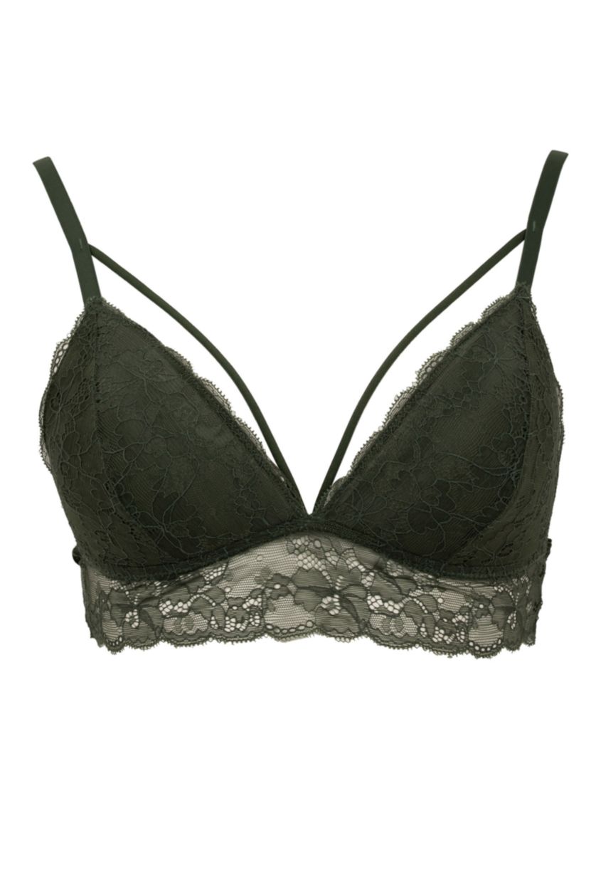 FEMME Kaki Foncé Soutien-Gorge Dentelle Rembourré De Fall In Love