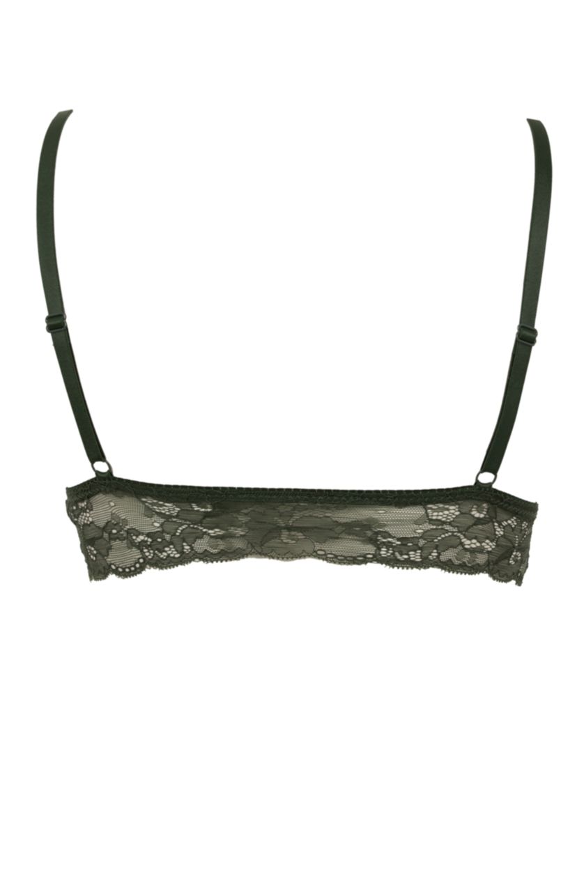 FEMME Kaki Foncé Soutien-Gorge Dentelle Rembourré De Fall In Love