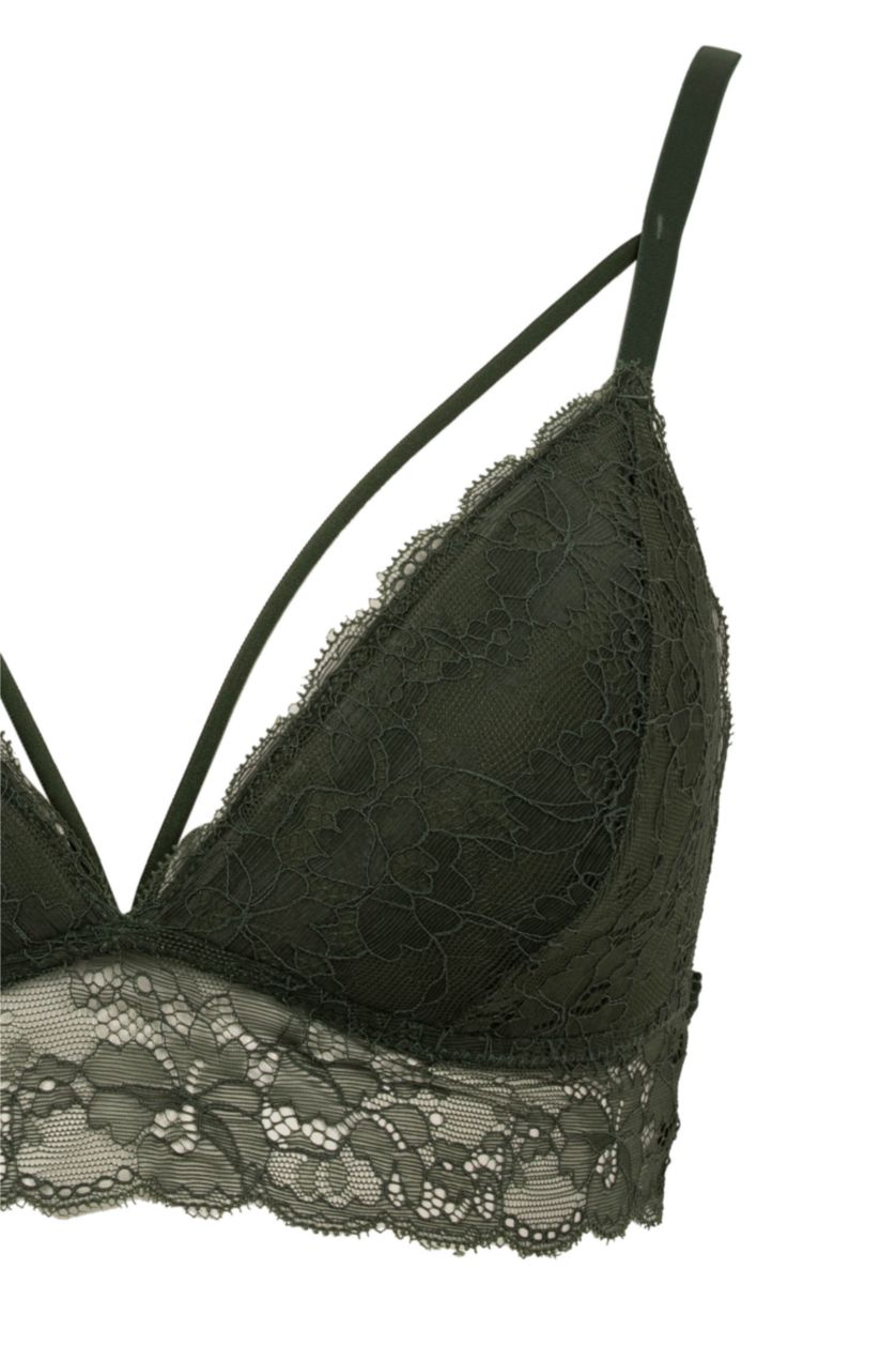 FEMME Kaki Foncé Soutien-Gorge Dentelle Rembourré De Fall In Love