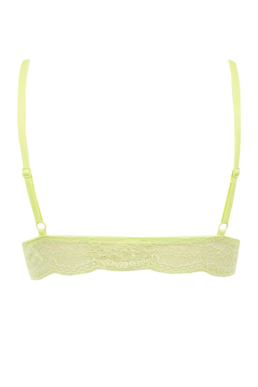 Kadın Açık Yeşil Pedli Dantelli Bralet