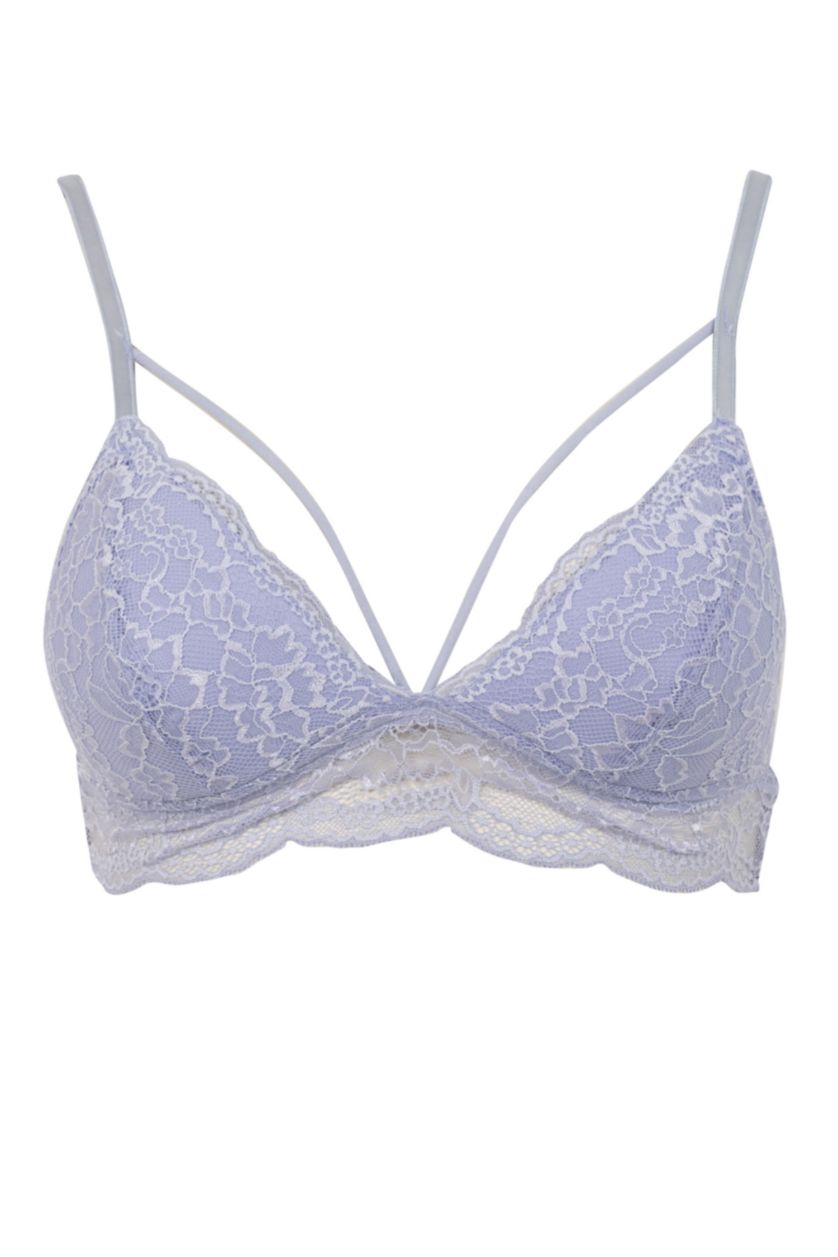 WOMAN Light Lilac Fall in Love Lacy Padded Triangle Bralet