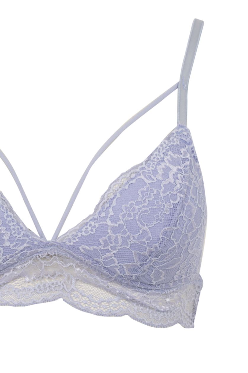 WOMAN Light Lilac Fall in Love Lacy Padded Triangle Bralet
