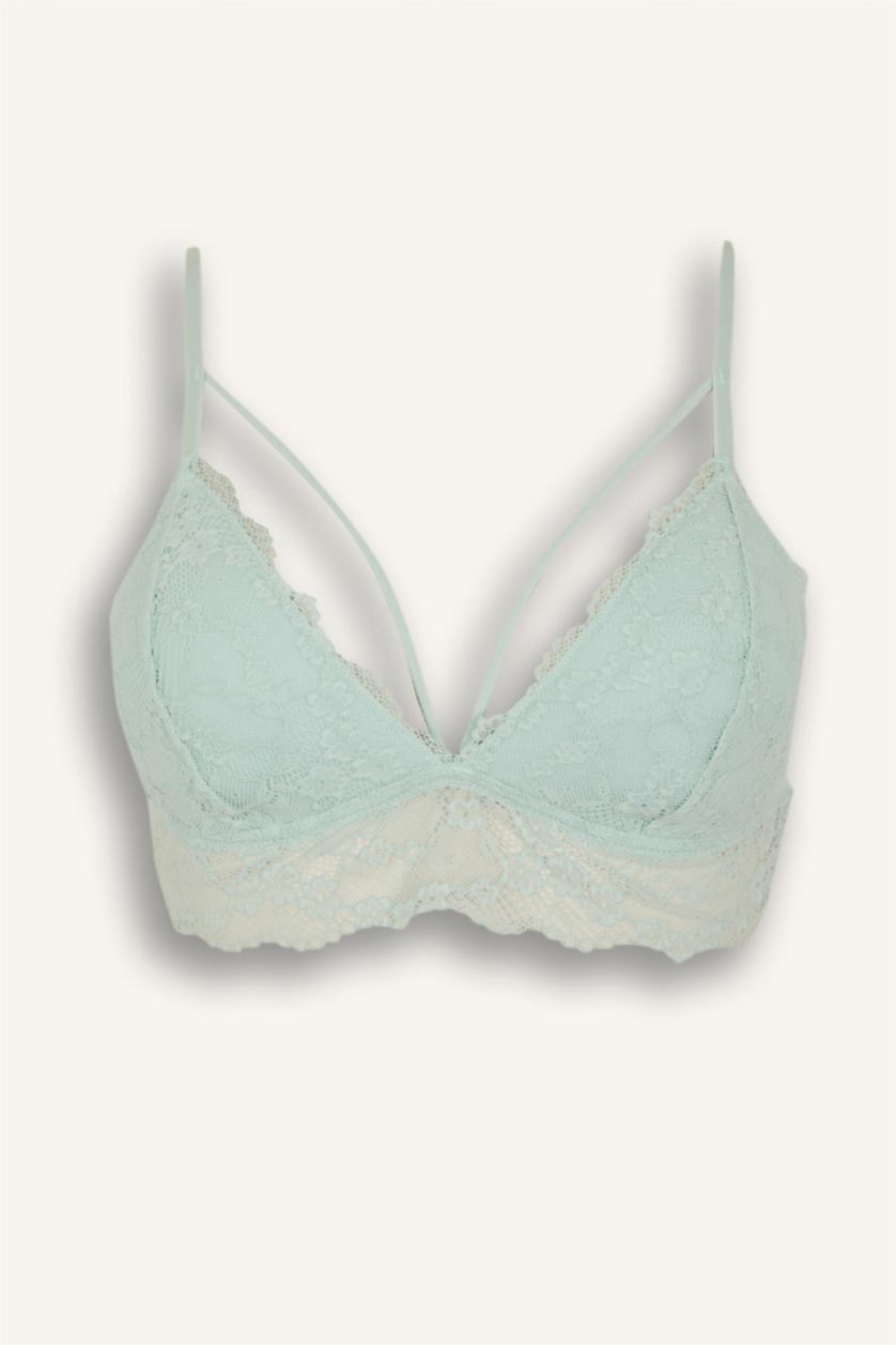 Kadın Mint Pedli Dantelli Bralet