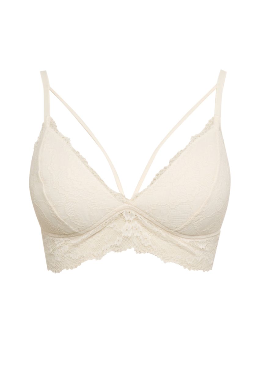 FEMME Blanc Soutien gorge Dentelle Rembourré
