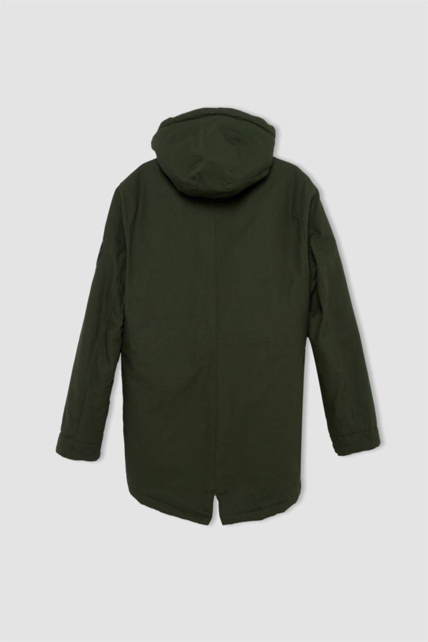 Erkek Koyu Haki Parka