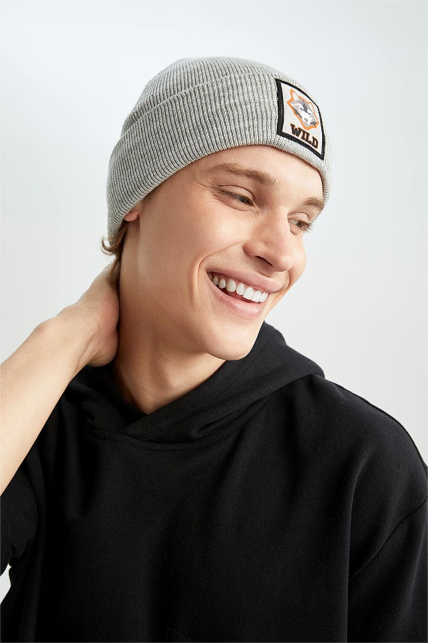 MAN Grey Melange Man Beret