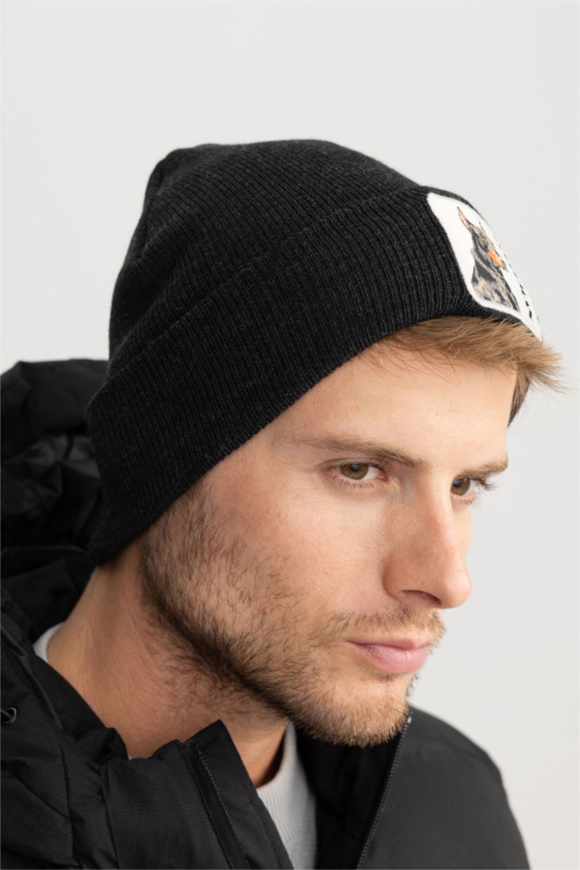 MAN Anthracite Melange Man Beret