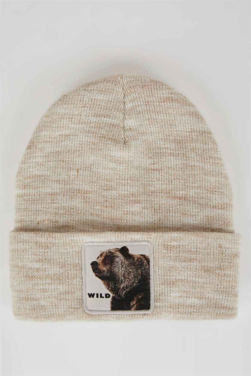 Ерлер Бежевый Меланж Ерлерге берет