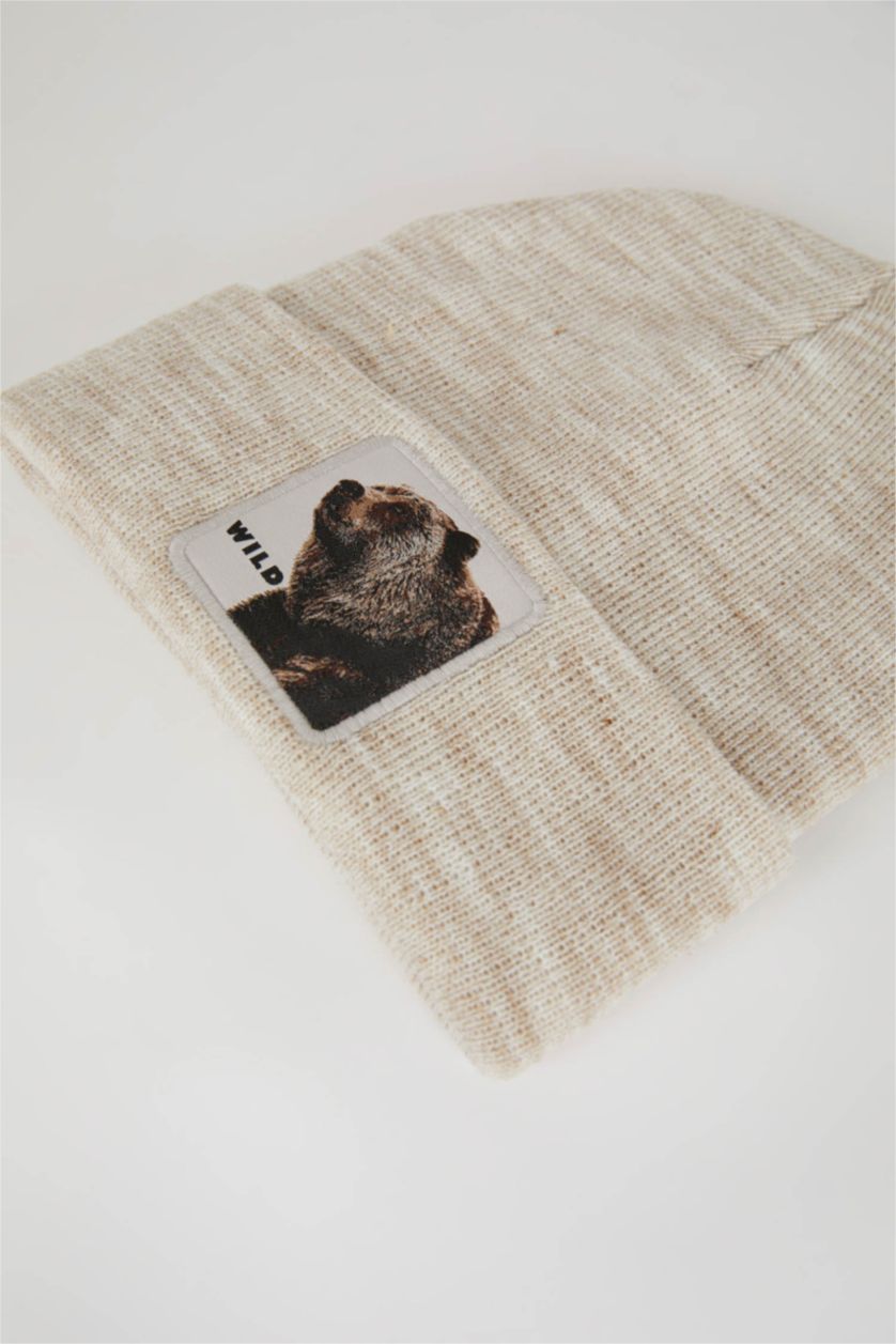 Ерлер Бежевый Меланж Ерлерге берет