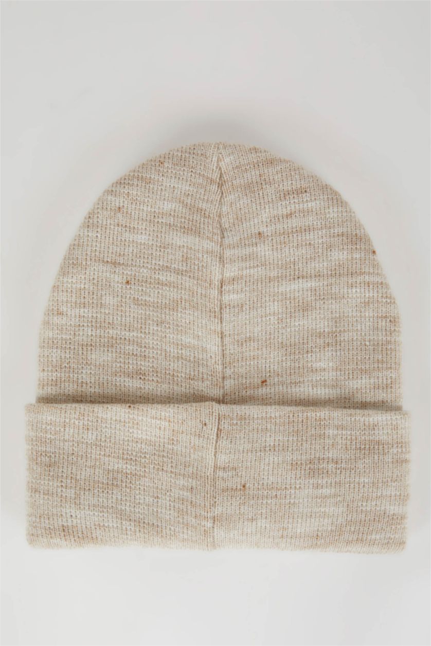 Ерлер Бежевый Меланж Ерлерге берет