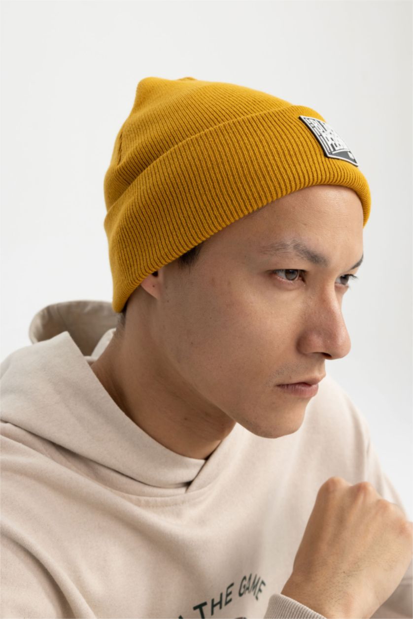 HOMME Jaune Bonnet d'hiver Homme