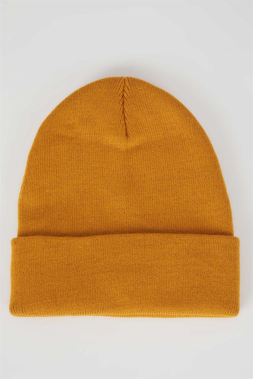 HOMME Jaune Bonnet d'hiver Homme