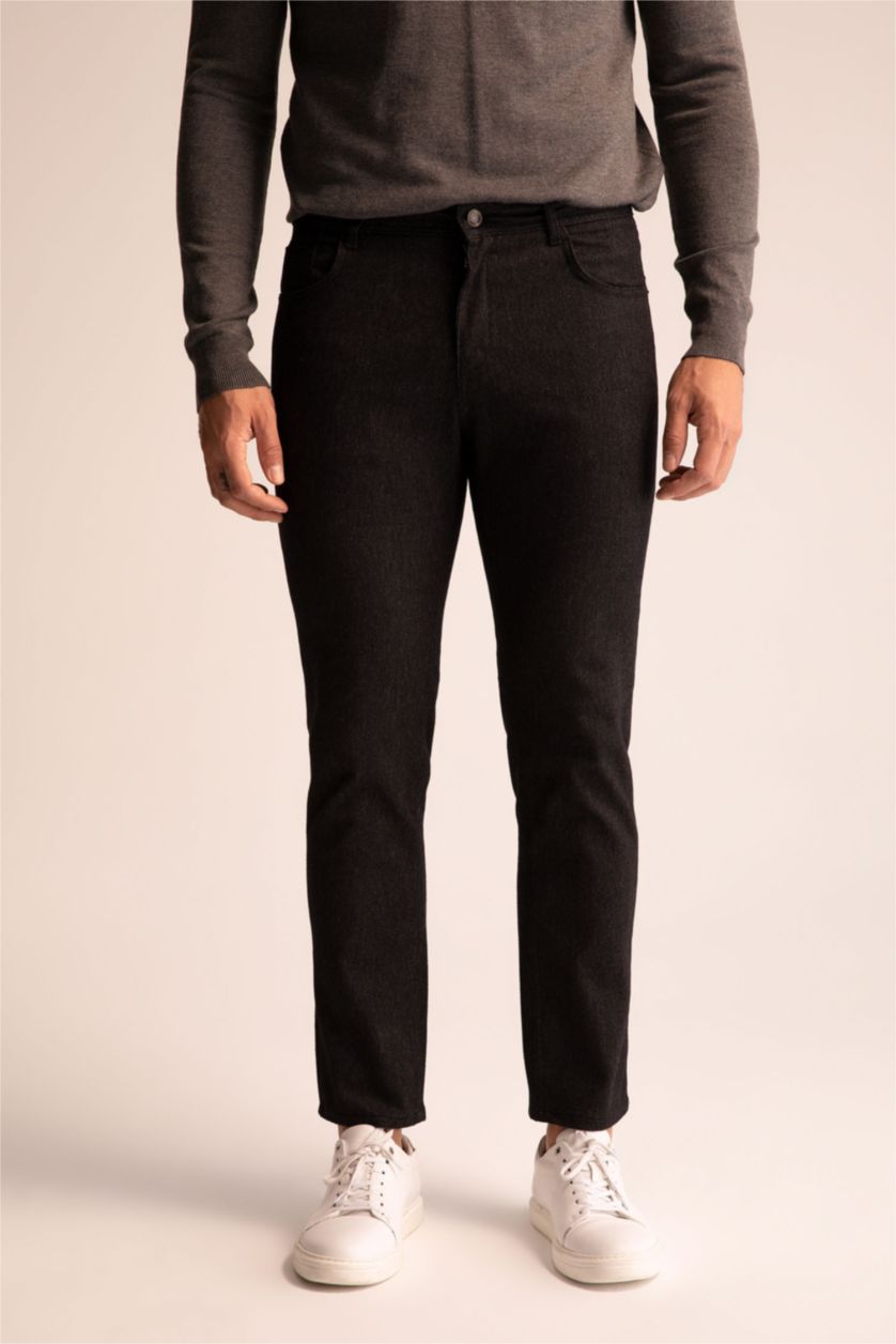 MAN Black Slim Fit Trousers
