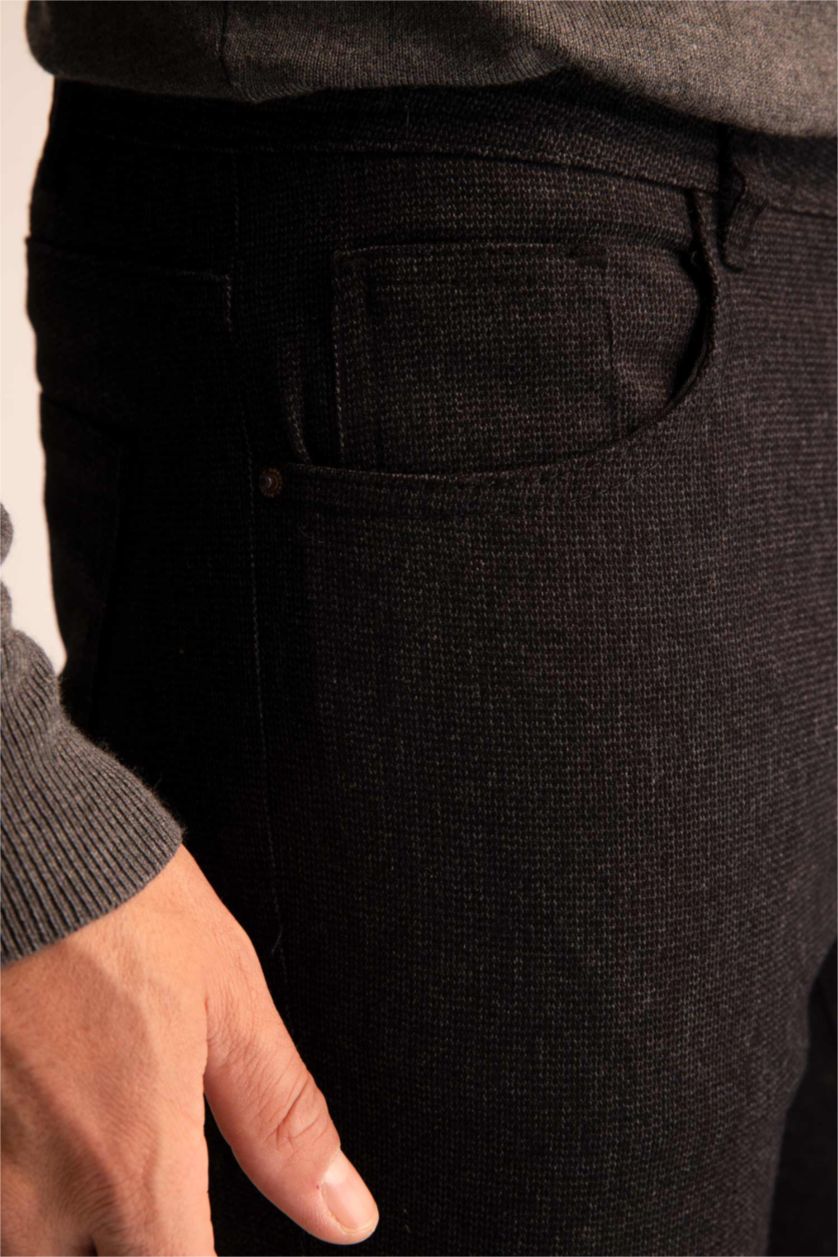 MAN Black Slim Fit Trousers