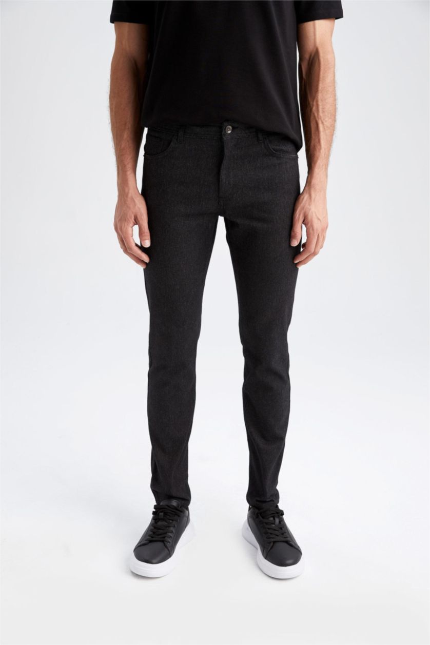 MAN Black Slim Fit Trousers