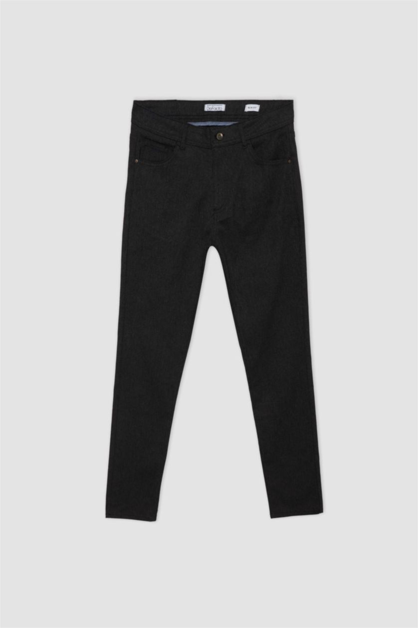 MAN Black Slim Fit Trousers