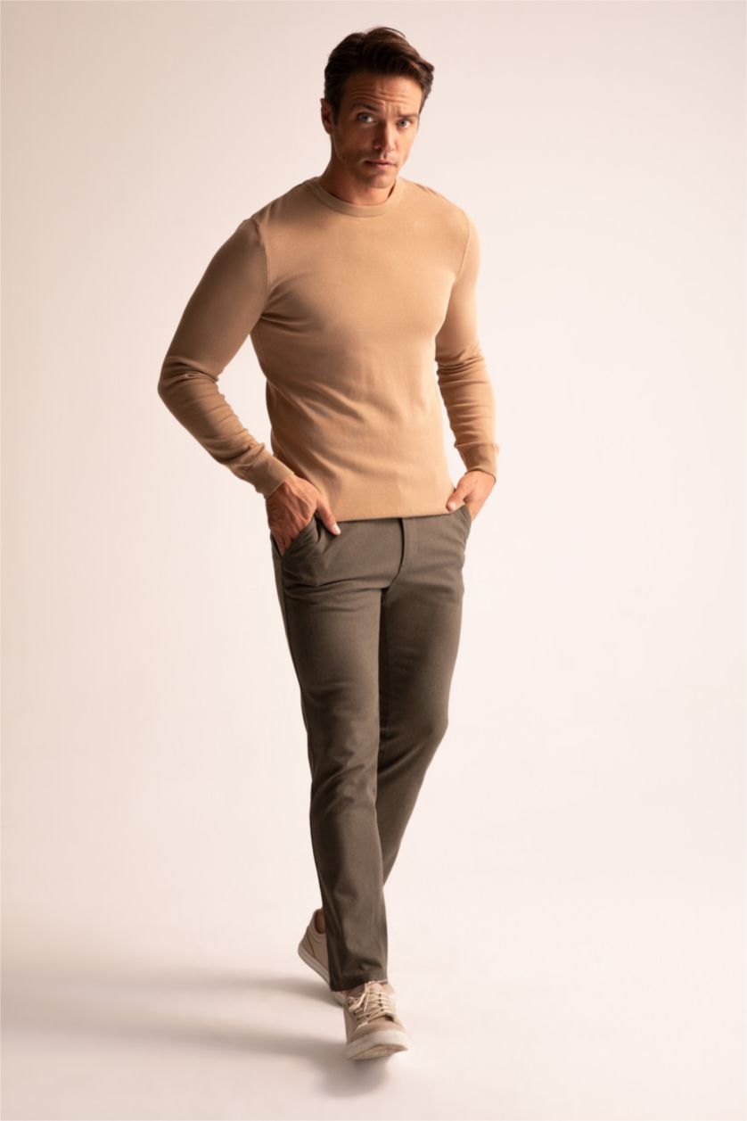 MAN Khaki Slim Fit Chino Pants