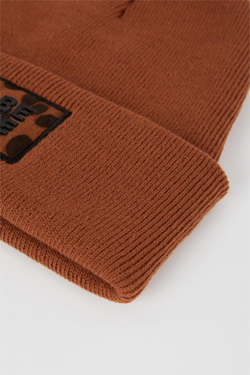 FEMME Beige Bonnet d'hiver Femme