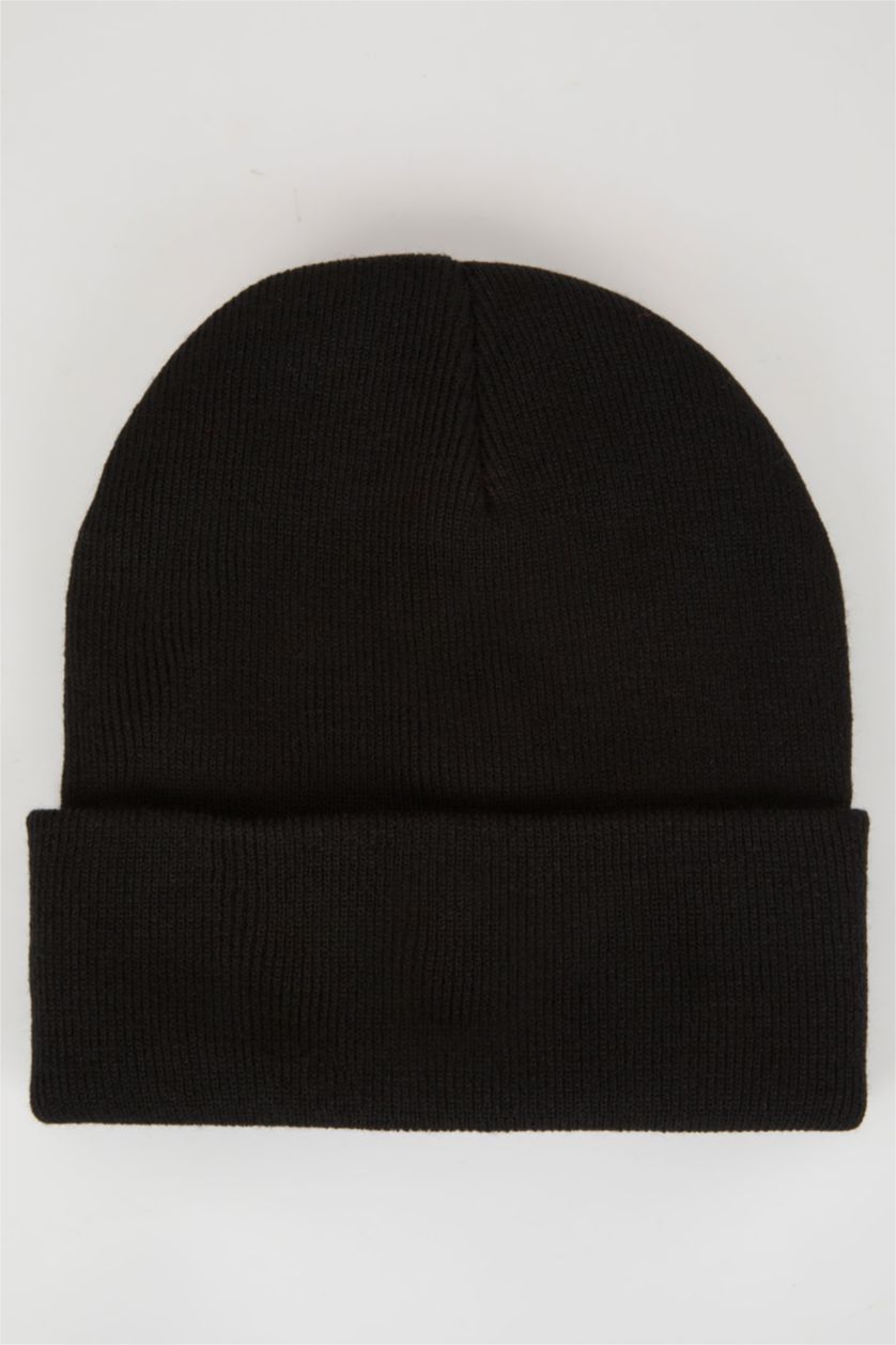 Женщины Черный Шапка с патчем-слоганом