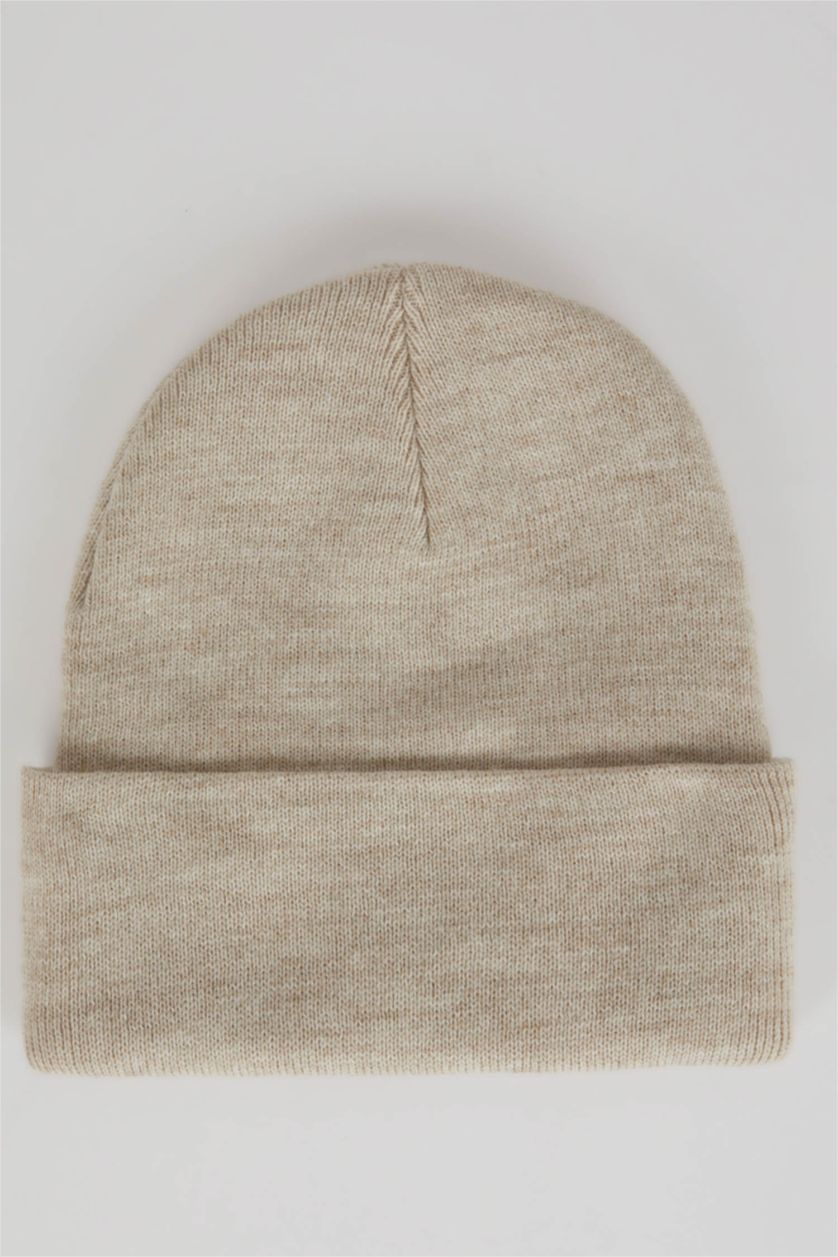 FEMME Beige Bonnet d'hiver Femme