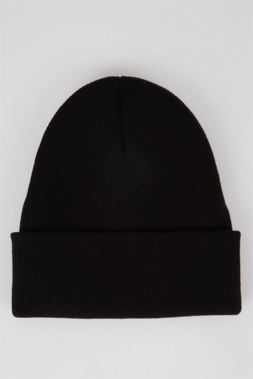 FEMME Noir Bonnet d'hiver
