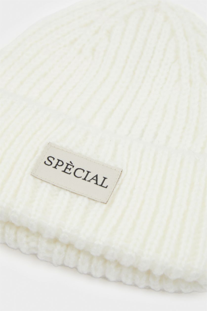 Kadın Beyaz Kadın Kışlık Bere