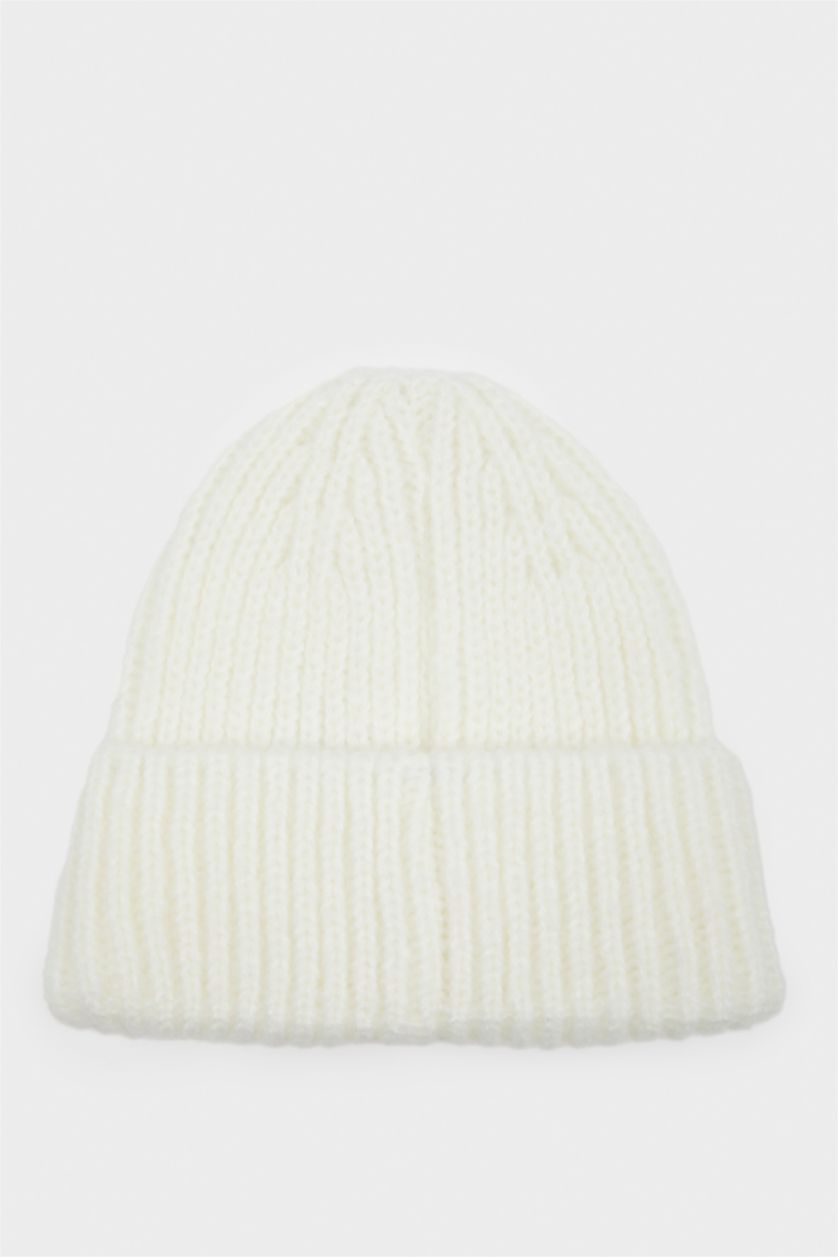 Kadın Beyaz Kadın Kışlık Bere