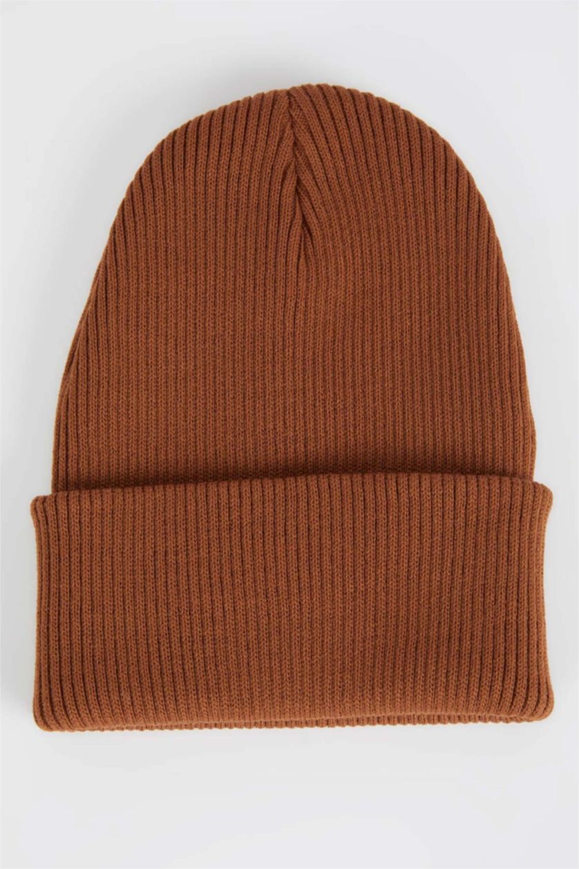 FEMME Marron Bonnet d'hiver