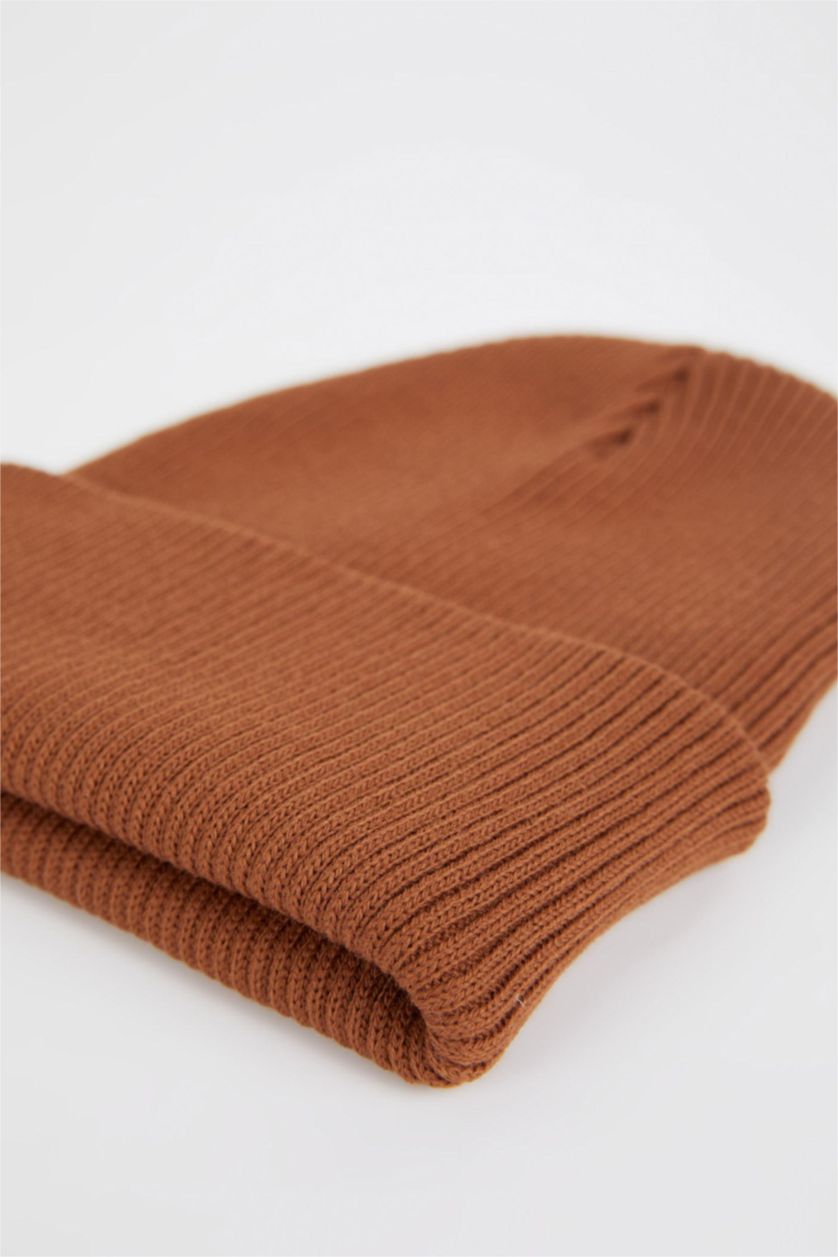 FEMME Marron Bonnet d'hiver