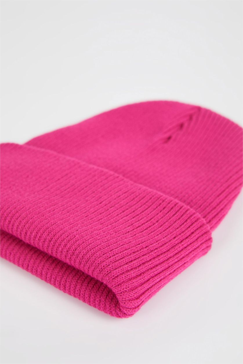 FEMME Rose Bonnet d'hiver Basique Femme