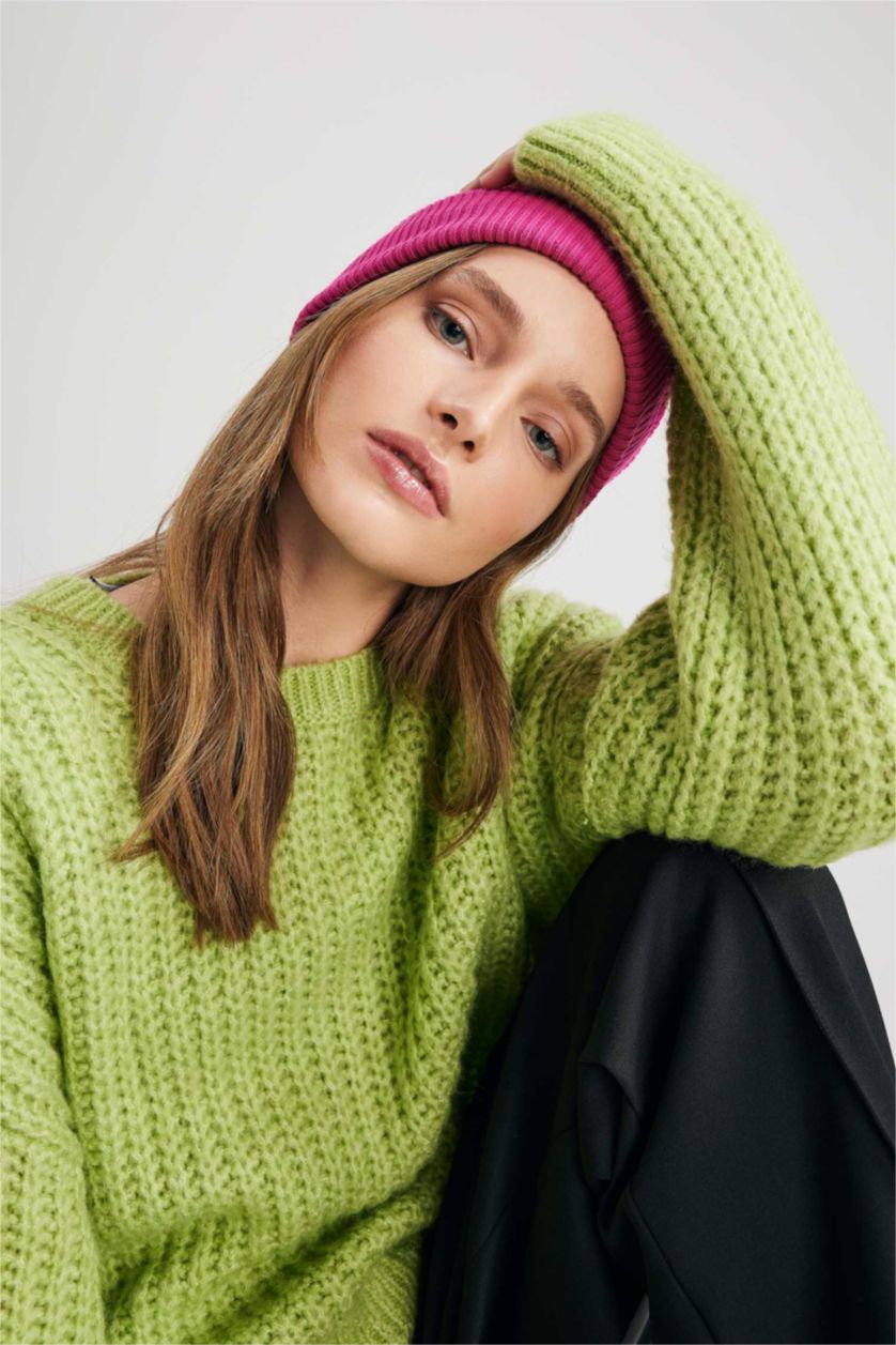 FEMME Rose Bonnet d'hiver Basique Femme