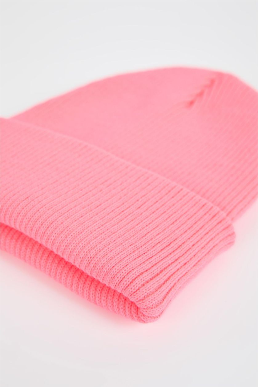 FEMME Rose Bonnet d'hiver Basique Femme