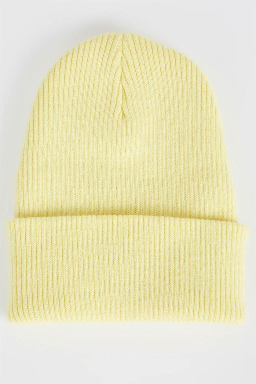 FEMME Sarı Bonnet d'hiver Basique Femme