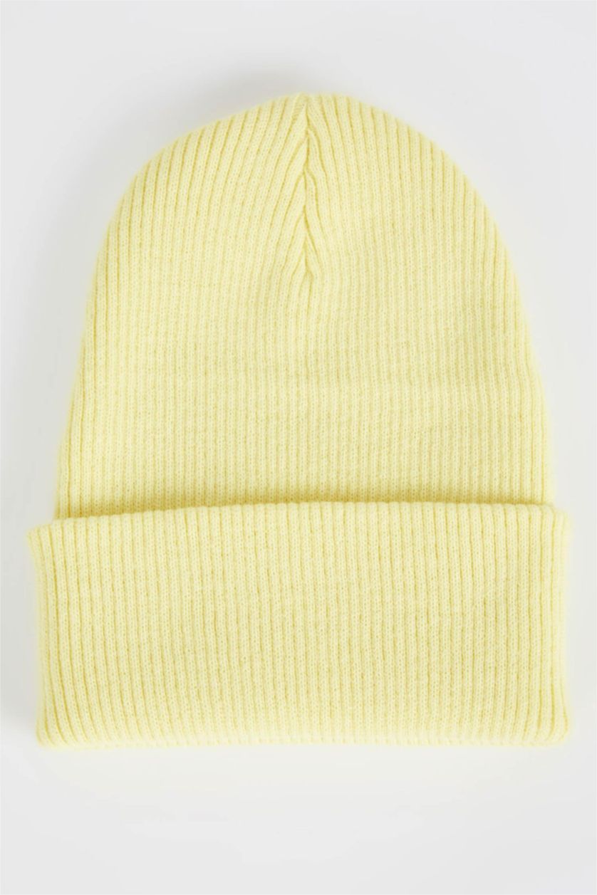 FEMME Sarı Bonnet d'hiver Basique Femme