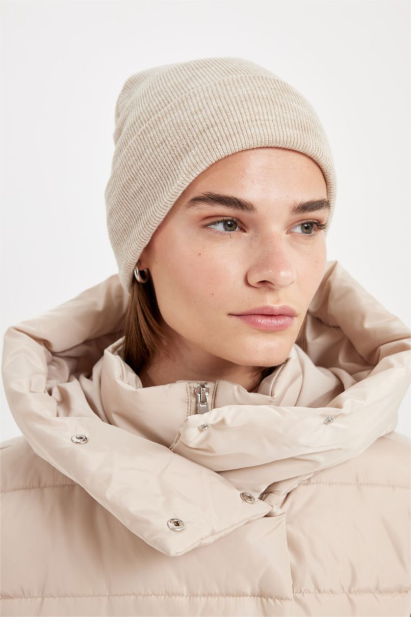 Women Beige Woman Winter Beret