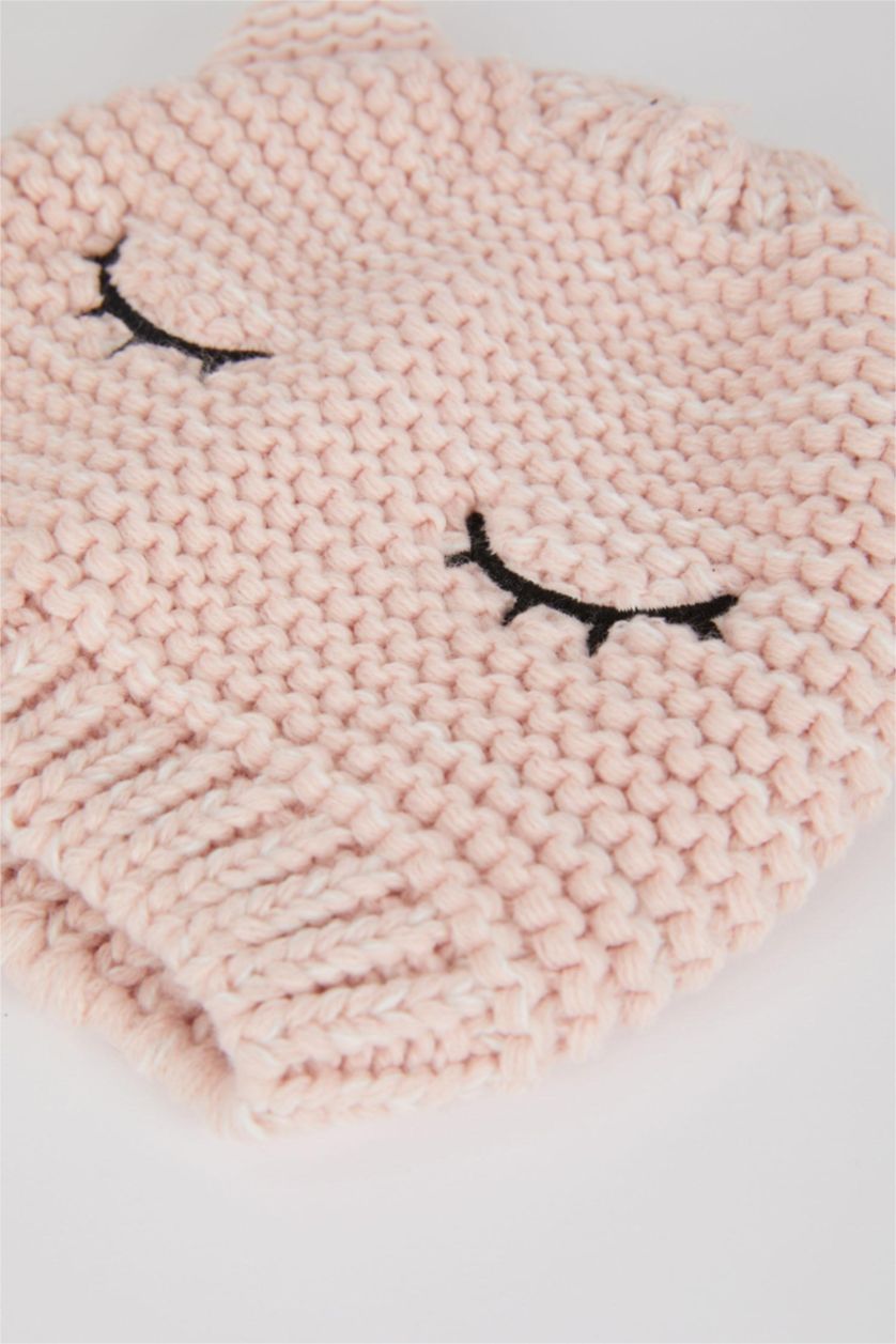 BÉBÉ FILLE Rose Bonnet d'hiver BéBé Fille
