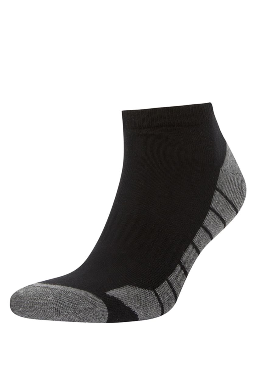 MAN Black Man DeFactoFit 3 Piece Cotton Ankle Socks