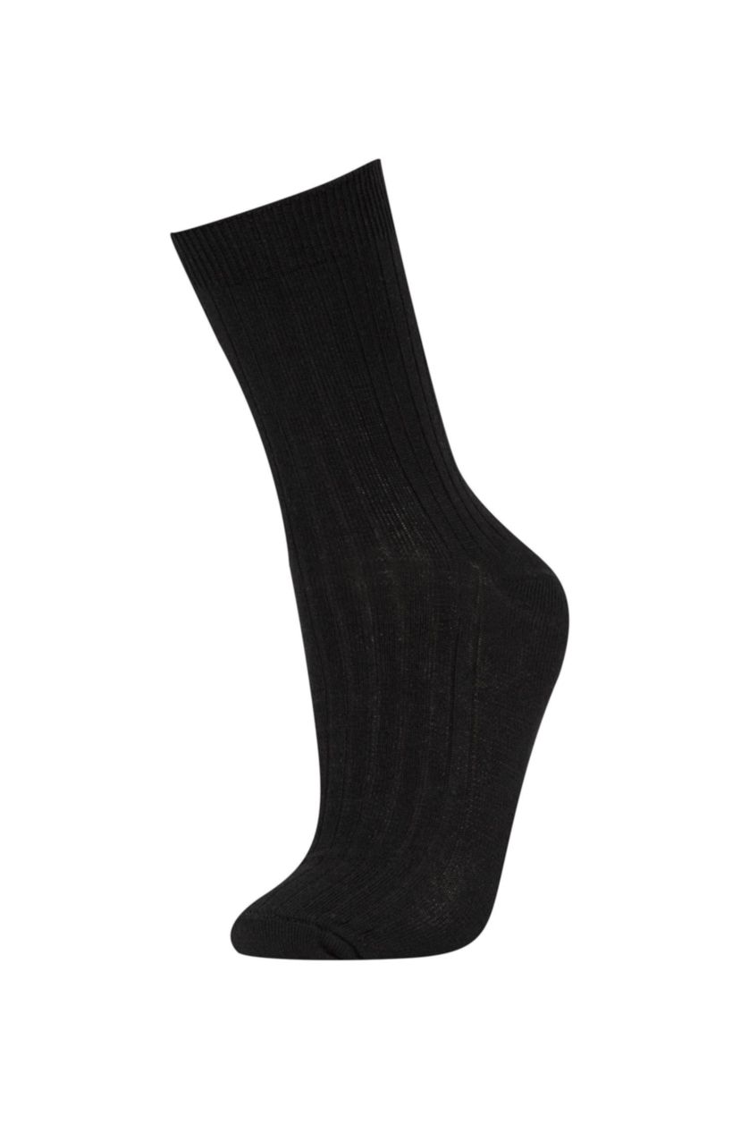 Kadın Karma 7'li Pamuklu Uzun Çorap