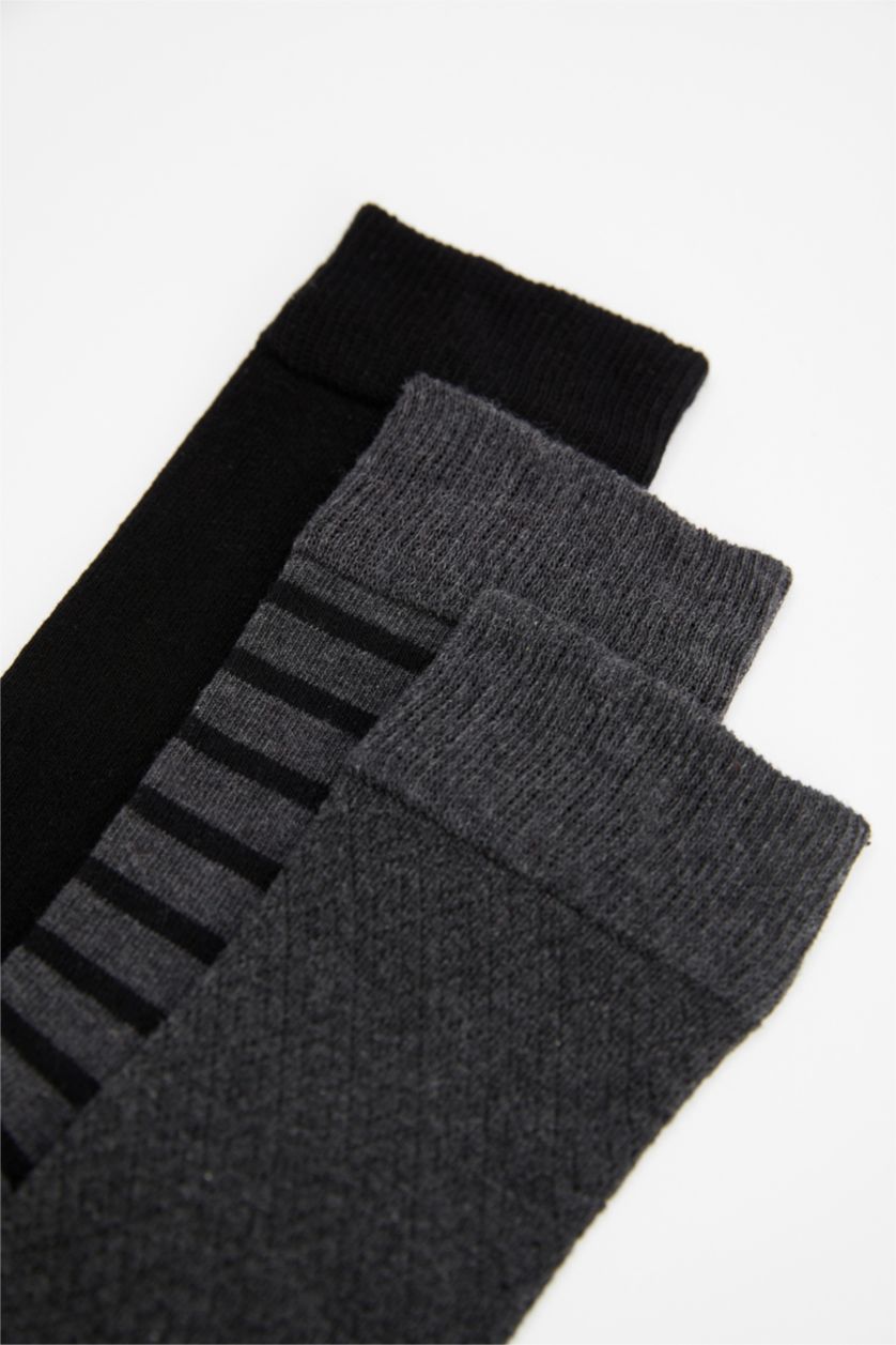 Man Grey Man 3 piece Long Socks