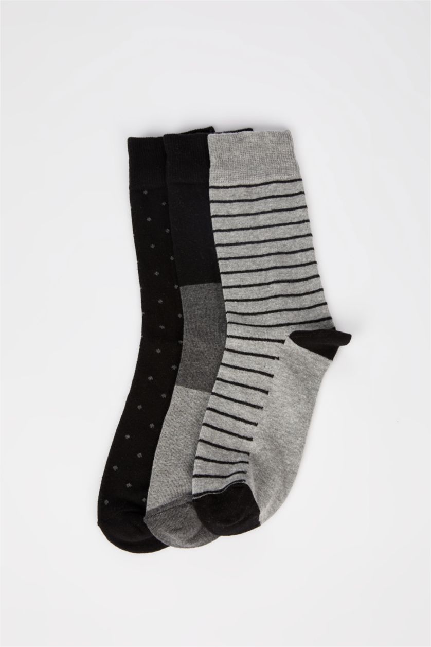MAN MIXED 3 piece Cotton Long sock