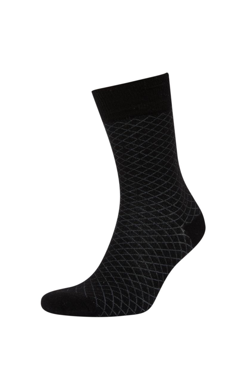 MAN Black 3 piece Cotton Long sock