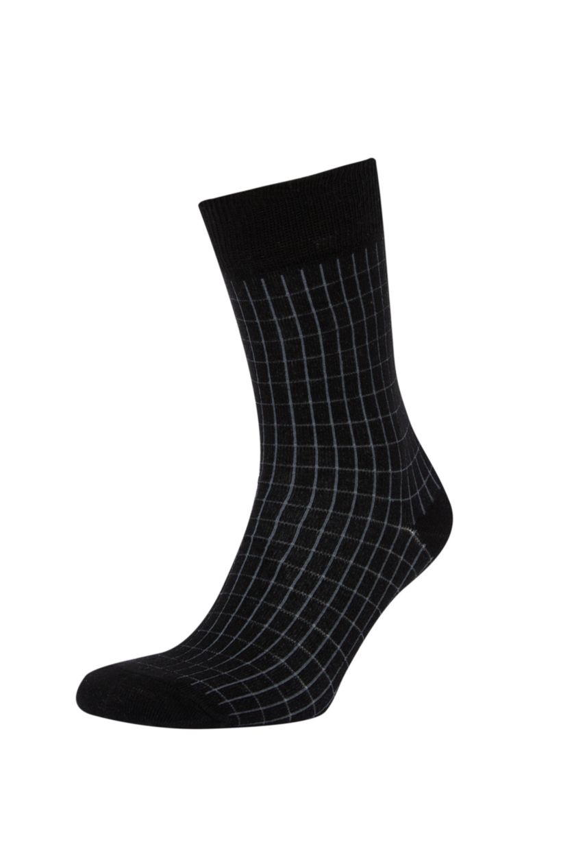 MAN Black 3 piece Cotton Long sock