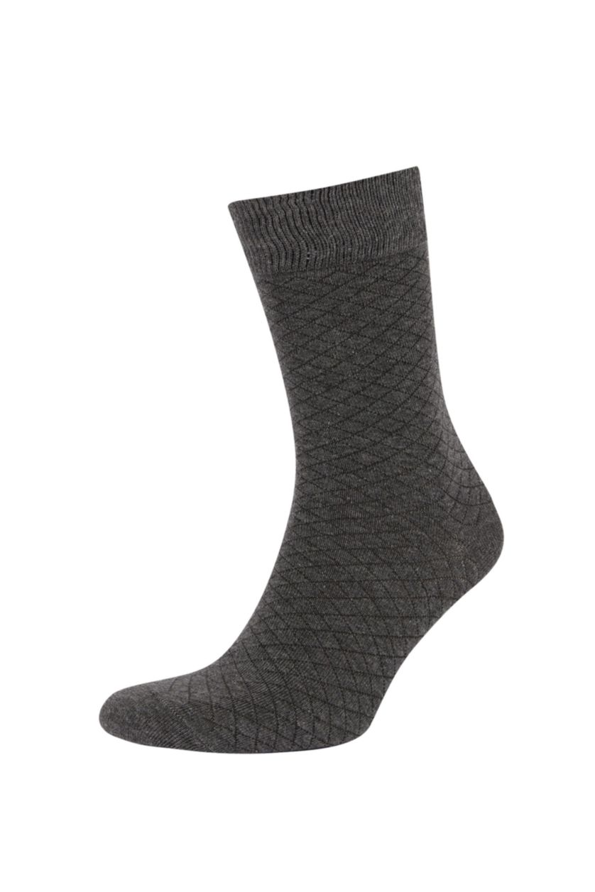 MAN Black 3 piece Cotton Long sock