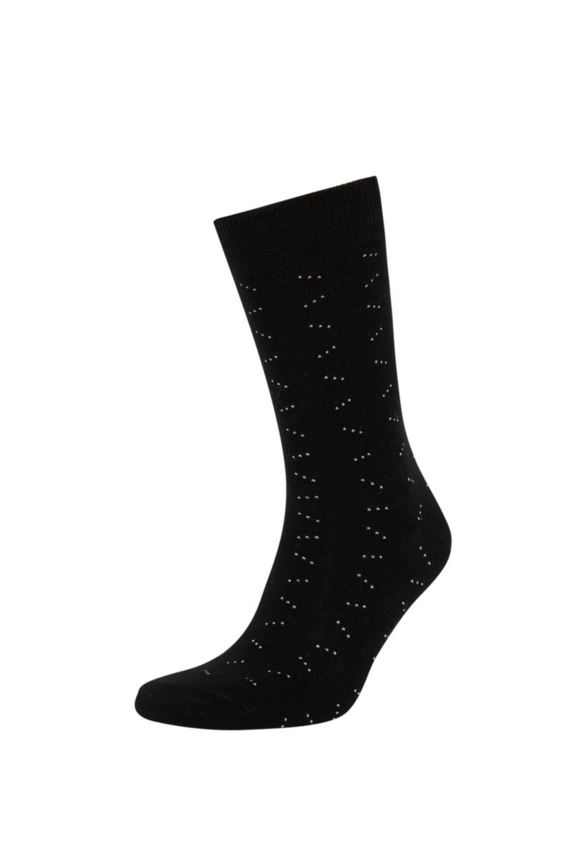 MAN MIXED Men's Cotton Patterned 5-Piece Socks